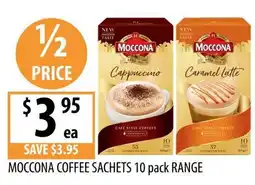 Supabarn Moccona coffee sachets range offer