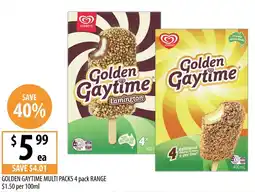 Supabarn Golden gaytime multi packs range offer
