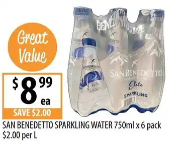 Supabarn San benedetto sparkling water offer