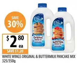 Supabarn White wings original & buttermilk pancake mix offer