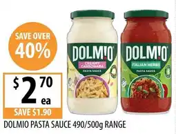 Supabarn Dolmio pasta sauce range offer