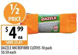 Supabarn Dazzle microfibre cloths offer