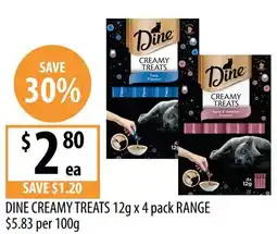 Supabarn Dine creamy treats range offer