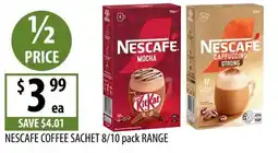 Supabarn Nescafe coffee sachet range offer