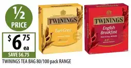 Supabarn Twinings tea bag range offer