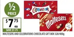 Supabarn Maltesers and celebrations chocolate gift box offer