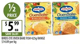 Supabarn Birds eye oven bake fish range offer