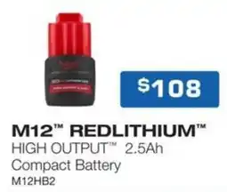 Burson Auto Parts M12 redlithium offer