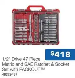 Burson Auto Parts 1/2 drive metric and sae ratchet & socket set with packout offer