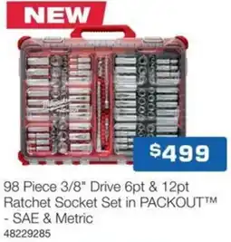 Burson Auto Parts 3/8 drive 6pt & 12pt ratchet socket set in packout sae & metric offer
