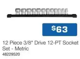 Burson Auto Parts 3/8 drive 12 pt socket set metric offer