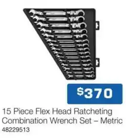 Burson Auto Parts Flex Head Ratcheting Combination Wrench Set Metric offer