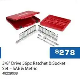 Burson Auto Parts 3/8 Drive 56pc Ratchet & Socket Set offer