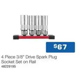Burson Auto Parts 3/8 Drive Spark Plug Socket Set on Rail offer