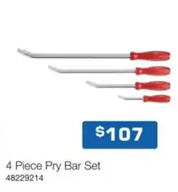 Burson Auto Parts 4 Piece Pry Bar Set offer