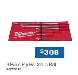 Burson Auto Parts 6 Piece Pry Bar Set in Roll offer