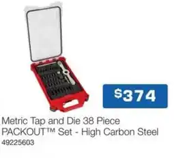 Burson Auto Parts Metric tap and die 38 piece set - high carbon steel offer