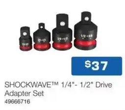 Burson Auto Parts Shockwavetm 1/4 - 1/2 drive Adapter Set offer