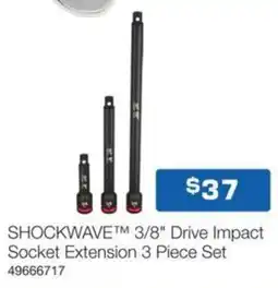Burson Auto Parts 3/8 Drive Impact Socket Extension 3 Piece Set offer