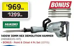 Gasweld Tool Centre 1400w 30mm hex demolition hammer offer