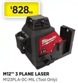Gasweld Tool Centre M12 3 plane laser offer