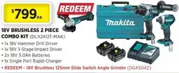 Gasweld Tool Centre 18v brushless combo kit offer