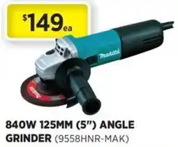 Gasweld Tool Centre 840w 125mm 5 angle grinder offer
