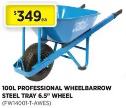 Gasweld Tool Centre Professional wheelbarrow steel tray 6.5 wheel offer
