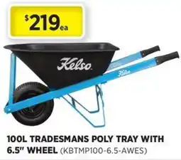 Gasweld Tool Centre Tradesmans poly tray with 6.5 wheel offer