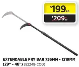 Gasweld Tool Centre Extendable pry bar 736mm 1219mm 29 48 offer