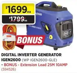 Gasweld Tool Centre Digital inverter generator igen2600 offer