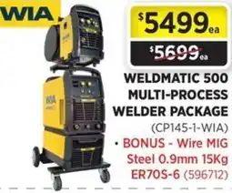 Gasweld Tool Centre Weldmatic 500 multi-process welder package offer
