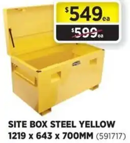 Gasweld Tool Centre Site box steel yellow offer
