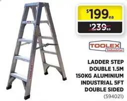 Gasweld Tool Centre Ladder step double aluminium industrial 5ft double sided offer