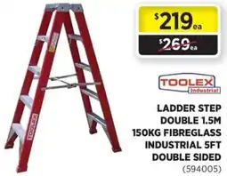 Gasweld Tool Centre Ladder step double fibreglass industrial 5ft double sided offer
