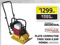 Gasweld Tool Centre Plate compactor tm60 10kn 6.5hp honda offer