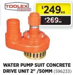 Gasweld Tool Centre Water pump suit concrete drive unit 2 offer