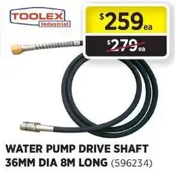 Gasweld Tool Centre Water pump drive shaft dia long offer