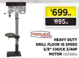 Gasweld Tool Centre Heavy duty drill floor 16 speed 5/8 chuck 3/4hp motor offer