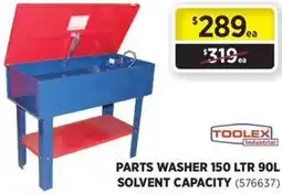 Gasweld Tool Centre Parts washer 150 ltr solvent capacity offer