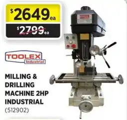 Gasweld Tool Centre Milling & drilling machine 2hp industrial offer