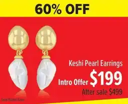 Shiels Keshi Pearl Earrings offer