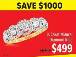 Shiels 1/5 Carat Natural Diamond Ring offer