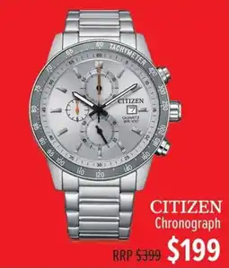 Shiels Citizen chronograph offer