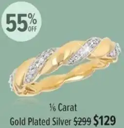 Shiels 1/6 Carat Gold Plated Silver offer