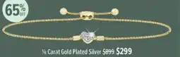 Shiels 1/6 Carat Gold Plated Silver offer