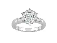 Bevilles Jewellery My Star 18ct White Gold Ring with 0.81ct of Diamonds offer