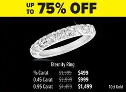 Shiels Eternity Ring 1/5 Carat offer