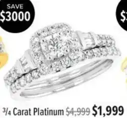 Shiels 3/4 Carat Platinum offer