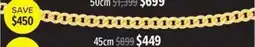 Shiels 9ct chains offer